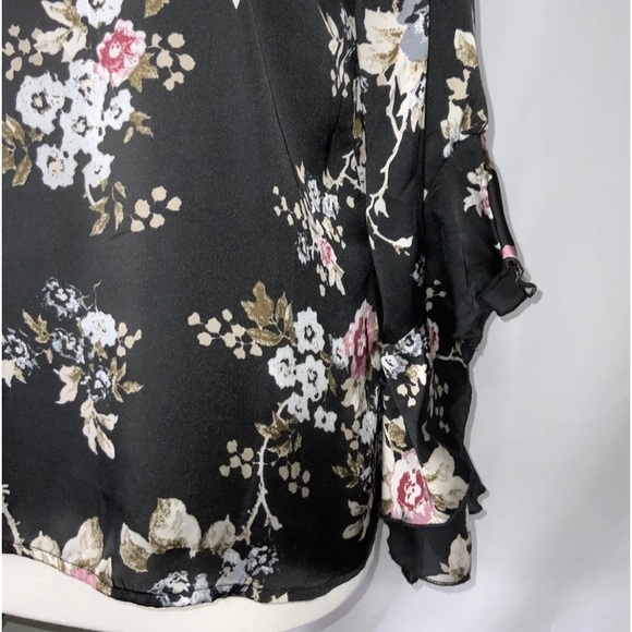 Ruffle Bell Sleeve Womens Blouse - Picture 4 of 6